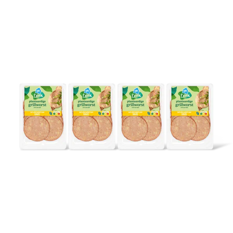 AH Terra Plntaardig grillworst alterntif kaas 4pk