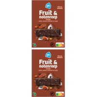 Een afbeelding van AH Fruit & notenreep cacao 2-pack