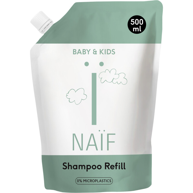 Een afbeelding van Naïf Baby & kids nourishing shampoo refill