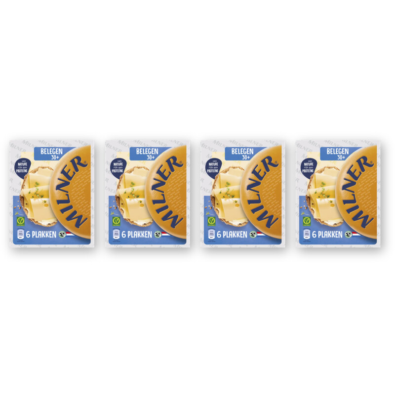 Milner Belegen 30+ plakken 4-pack