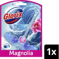Een afbeelding van Glorix Pink magnolia blauw water wc-blok
