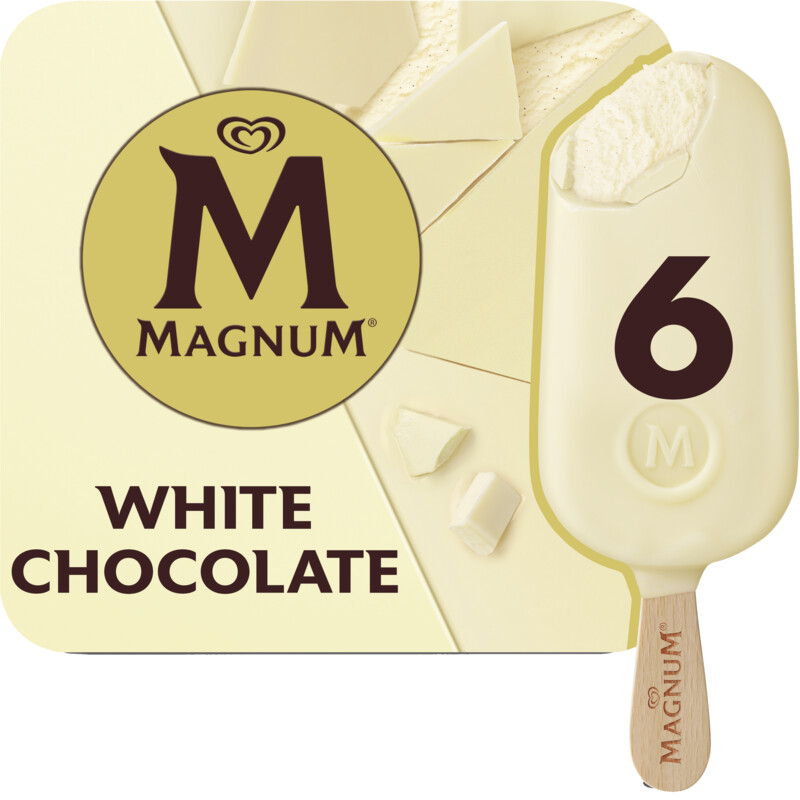 Een afbeelding van Magnum White chocolate
