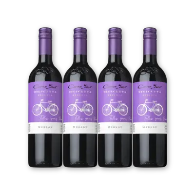 pdp-image-Cono Sur Bicicleta Merlot 4 flessen
