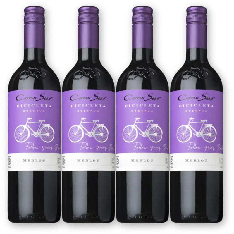 Cono Sur Cono Sur Bicicleta Merlot 4 flessen