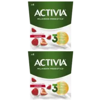 Activia Yoghurt aardbei 2-pack