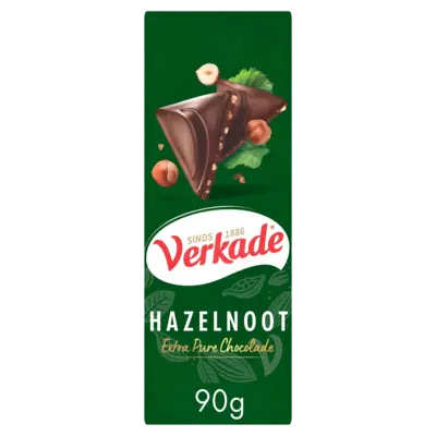pdp-image-Verkade Hazelnoot extra pure chocoladereep