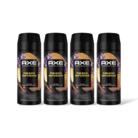 Axe Peach infusion deodorant bodyspray 4pack