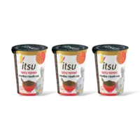 Itsu Spicy ramen noodles & broth cup 3-pack