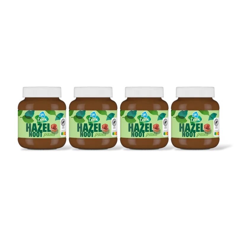 AH Terra Plantaardig hazelnootpasta 4-pack