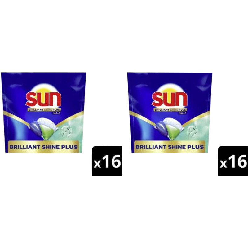 Een afbeelding van Sun Brilliant Shine Vaatwascapsules 2-pack