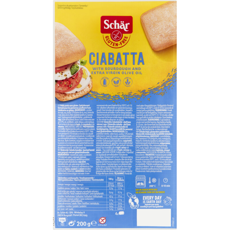 Een afbeelding van Schär Ciabatta glutenvrij