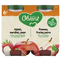 Olvarit Appel aardbei peer 6m+