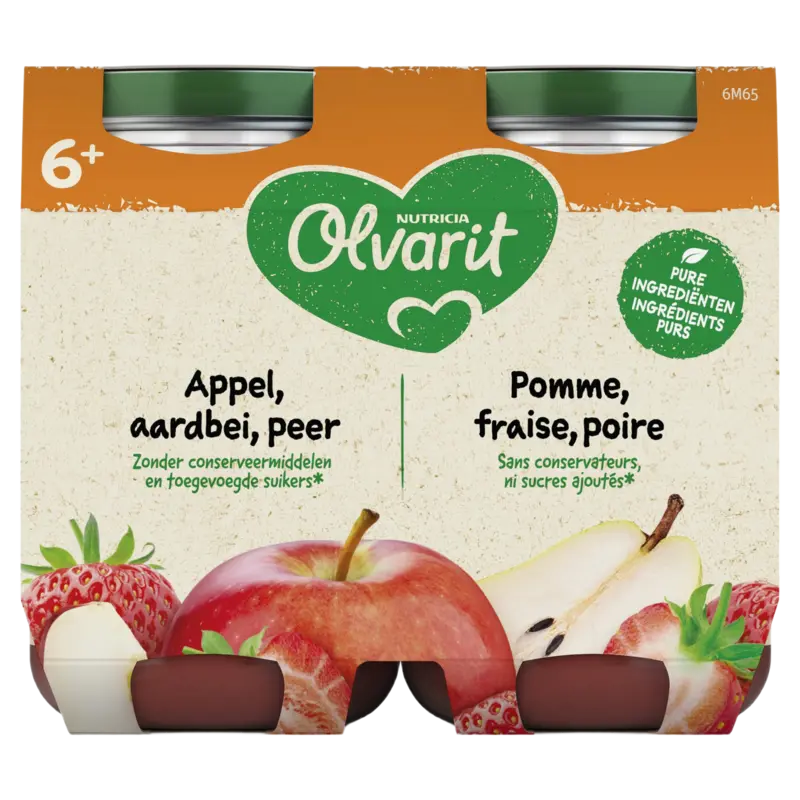 6+ Maanden Appel Aardbei Peer