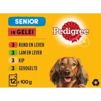 Pedigree Senior maaltijdzakjes in gelei multipack