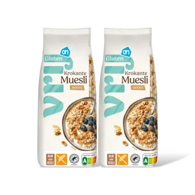 pdp-image-AH Glutenvrij Krokante muesli met noten 2-pack