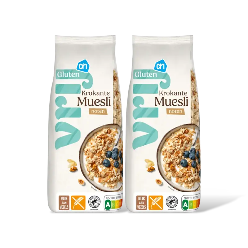 Krokante muesli met noten 2-pack