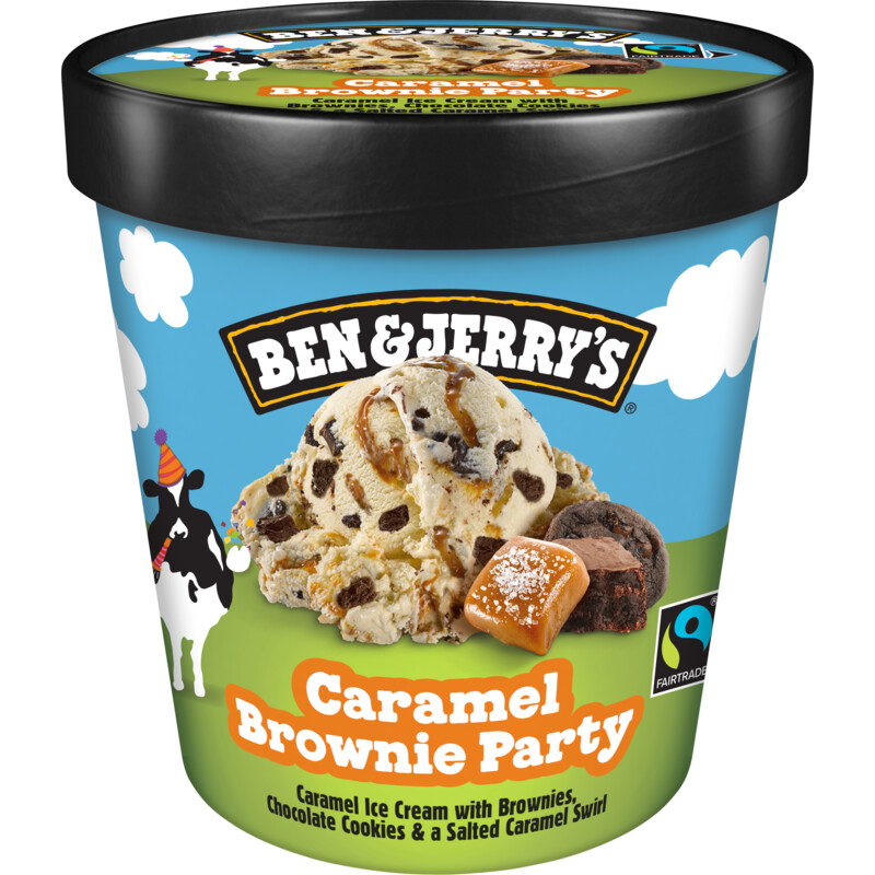 Een afbeelding van Ben & Jerry's Caramel brownie party