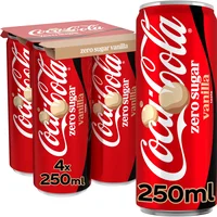 Coca-Cola Zero sugar vanilla 4-pack