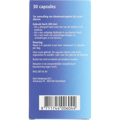 pdp-image-Norit Bij diarree 200mg capsules