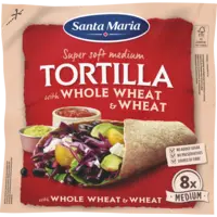 Santa Maria Tortilla wraps met volkorentarwe 8x med