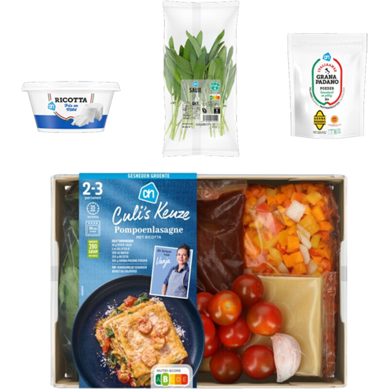 Een afbeelding van AH Culi's Pompoenlasasgne Verspakket