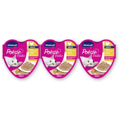 pdp-image-Vitakraft Poesie creation kip & groente saus 3-pck