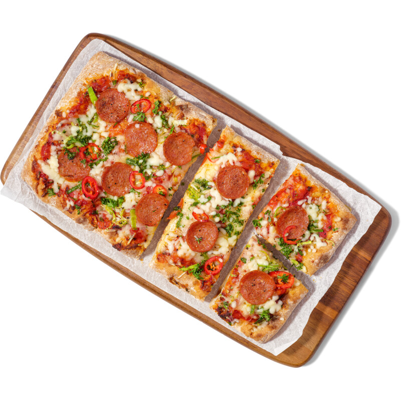 Een afbeelding van AH Verse pinsa pepperoni