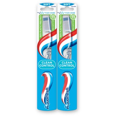 pdp-image-Aquafresh Clean control soft tandenborstel 2-pack