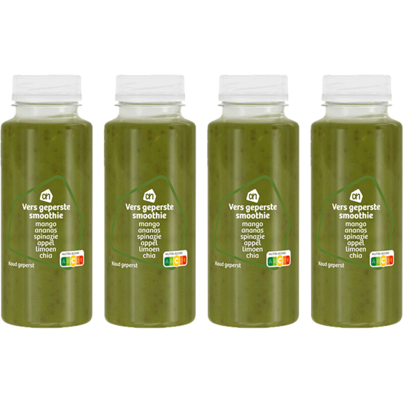 Een afbeelding van AH Verse smoothie mango ananas 4-pack