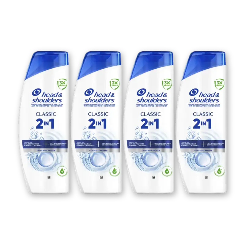 Head & Shoulders 2-in-1 Classic shampoo 4-pack