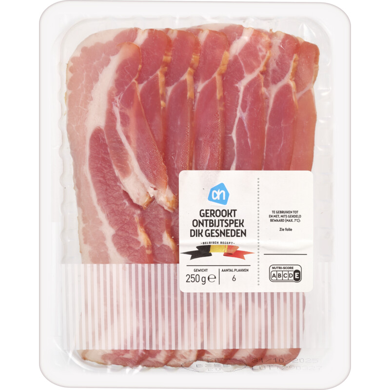 Een afbeelding van AH Gerookt spek dik gesneden bel