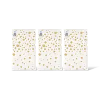 AH Tafellaken goud stip 138x220cm 3-pack
