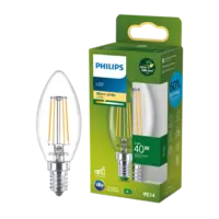Philips Led fil kaars E14 40W helder