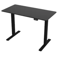 Brixy Zit sta bureau elektrisch zwart 140x60cm