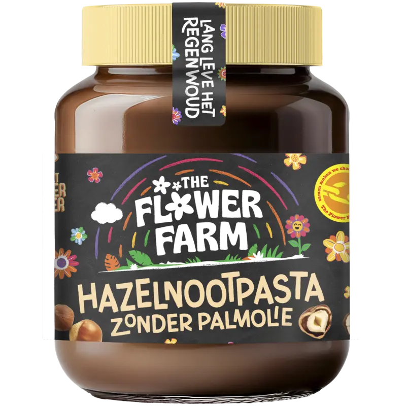 The Flower Farm Hazelnootpasta zonder Palmolie