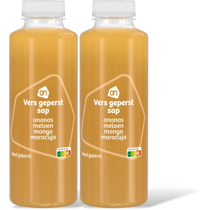 AH Vers geperst sap ananas meloen mango 2pk