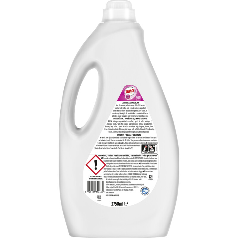 Een afbeelding van Omo Vloeibaar wasmiddel kleur