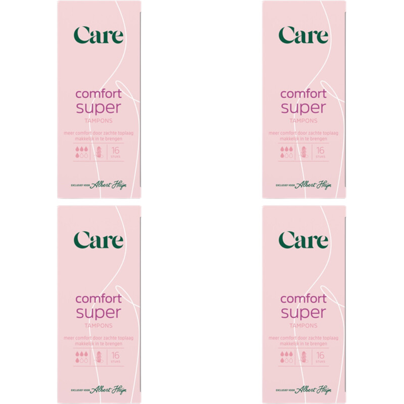 Een afbeelding van Care Comfort tampons super 4-pack