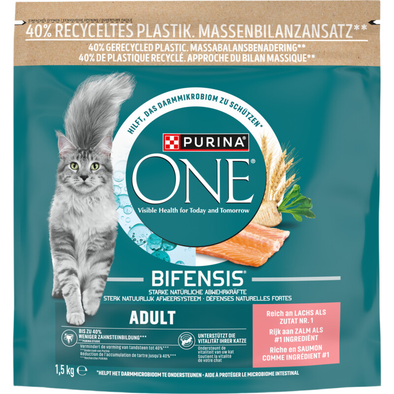 Purina ONE Adult rijk aan zalm