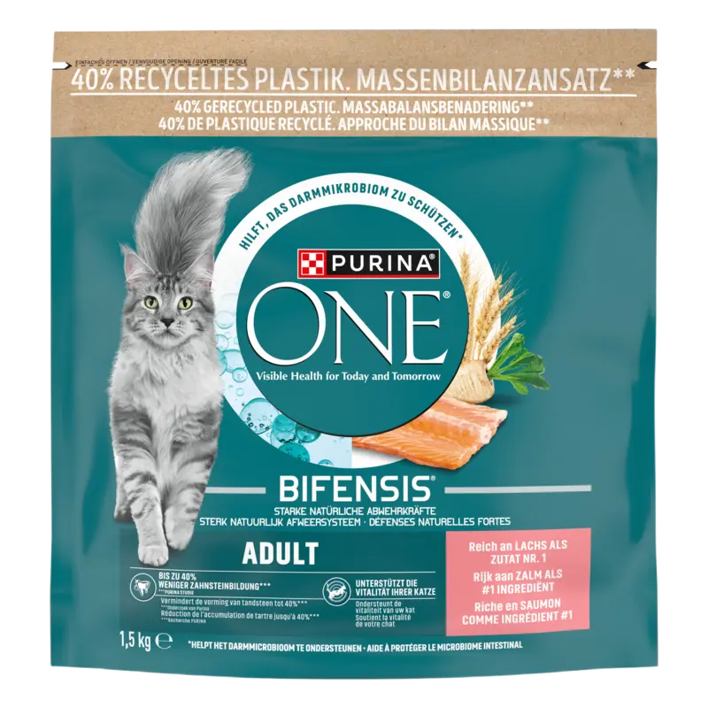 Purina ONE Adult rijk aan zalm