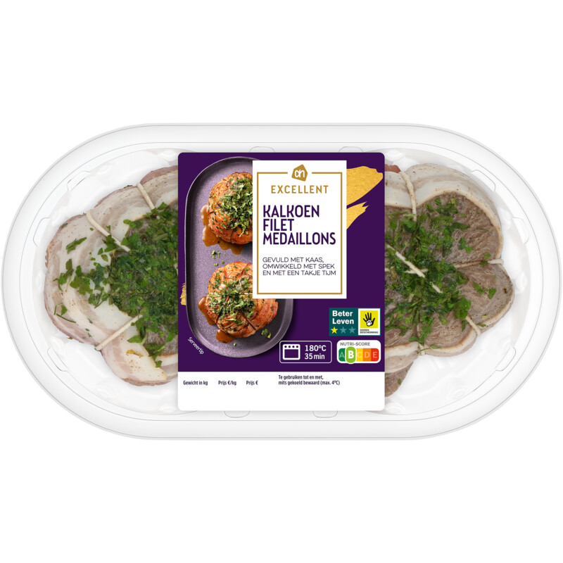 Een afbeelding van AH Excellent Kalkoenfilet medaillons