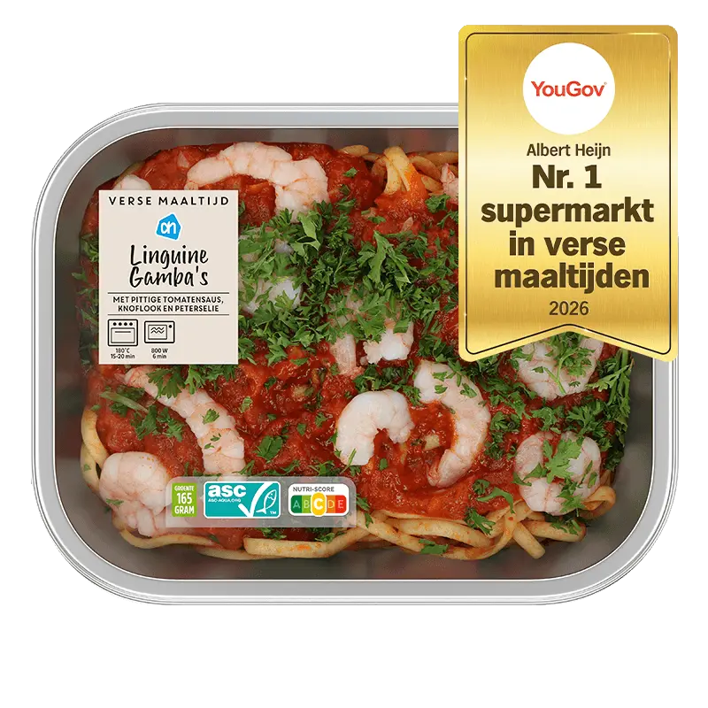 AH Verse maaltijd linguini gamba's