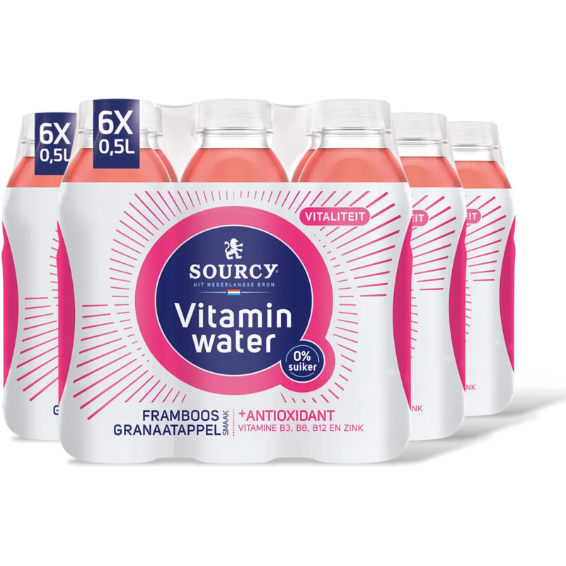 Sourcy Vitaminwater framboos granaatapp 24-pack