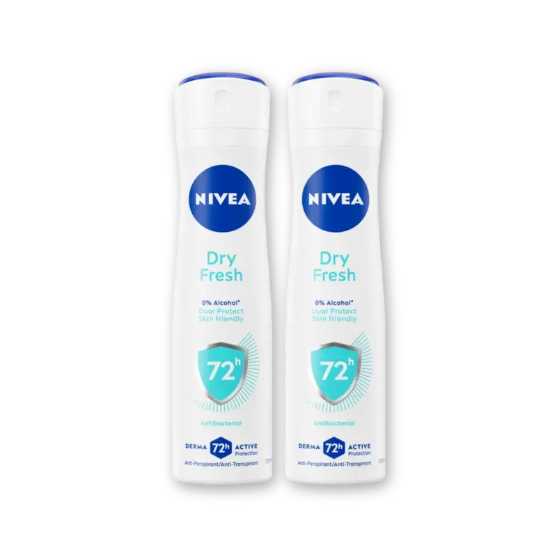 NIVEA Dry fresh deodorant spray 2-pack