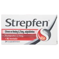 Strepfen Citroen en honing zuigtabletten