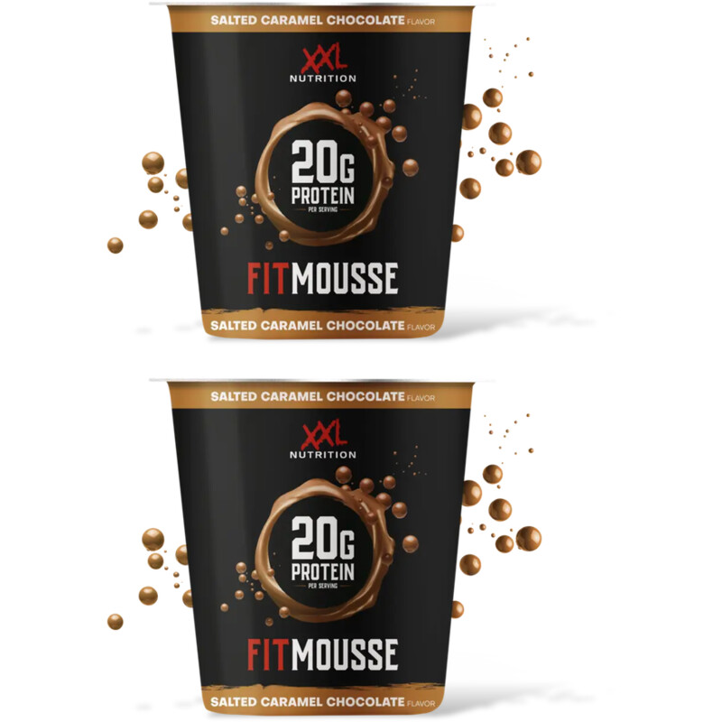 XXL Nutrition Fitmousse salted caramel chocolate 2-pck
