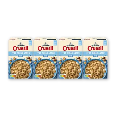 pdp-image-Quaker Cruesli zero sugar added nuts 4-pack