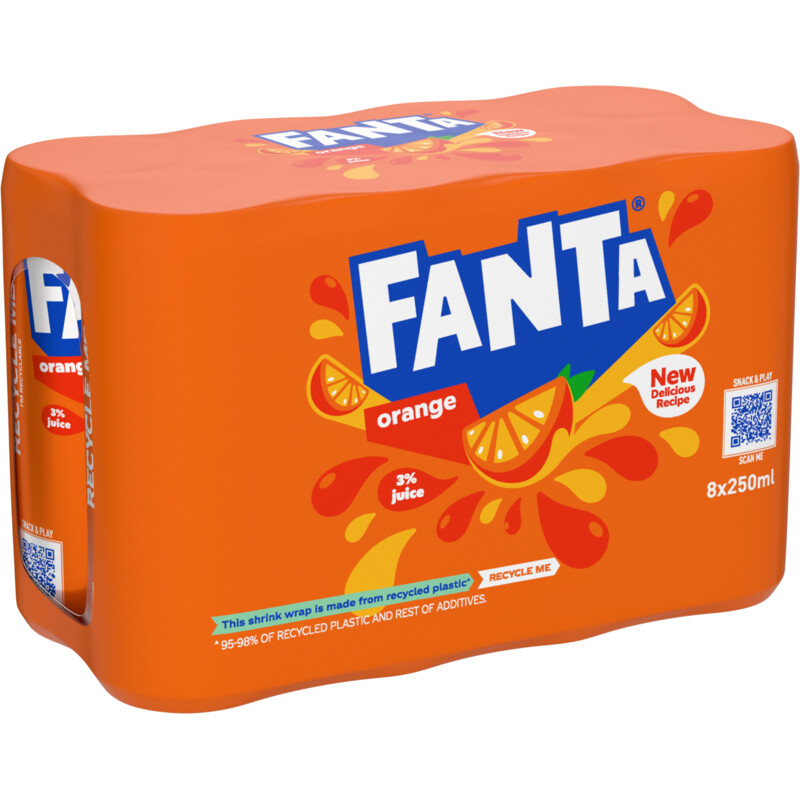 Een afbeelding van Fanta Orange 8-pack bel