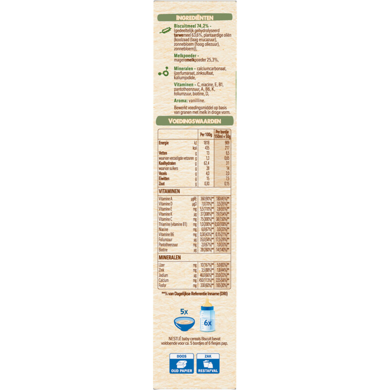 Een afbeelding van Nestlé Baby cereals biscuit 6m+