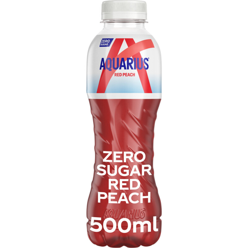 Aquarius Red peach zero sugar